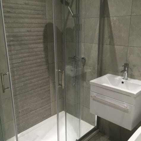 Walk-in Shower Installation, Floor & Tiling